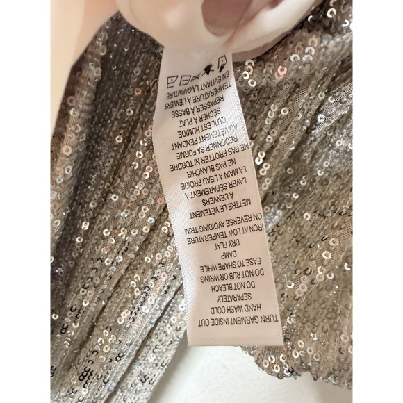 Rickis Sequin Dress Womens 2XL Gold Shimmer Sparkle Glam Party Event NWT$79 - Picture 10 of 16